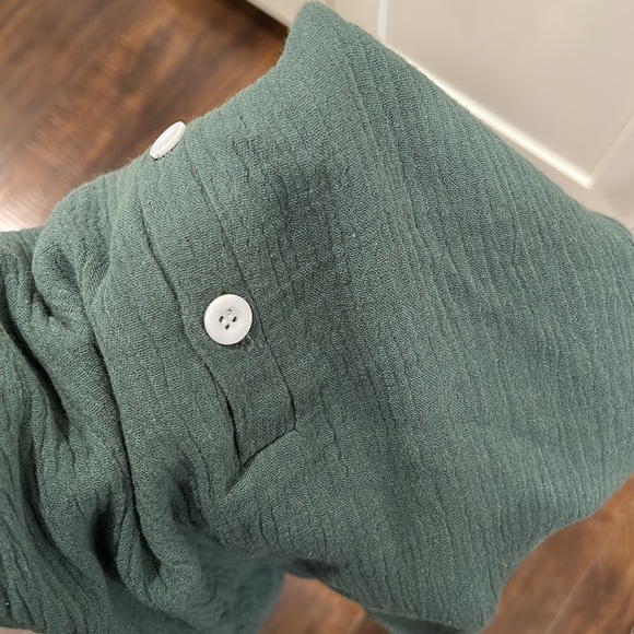 Sage green one piece infant outfit.  Size 18 months. - Picture 6 of 6